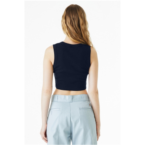 Bella + Canvas Ladies' Micro Rib Muscle Crop Tank