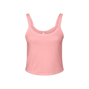 Bella + Canvas Ladies' Micro Ribbed Scoop Tank